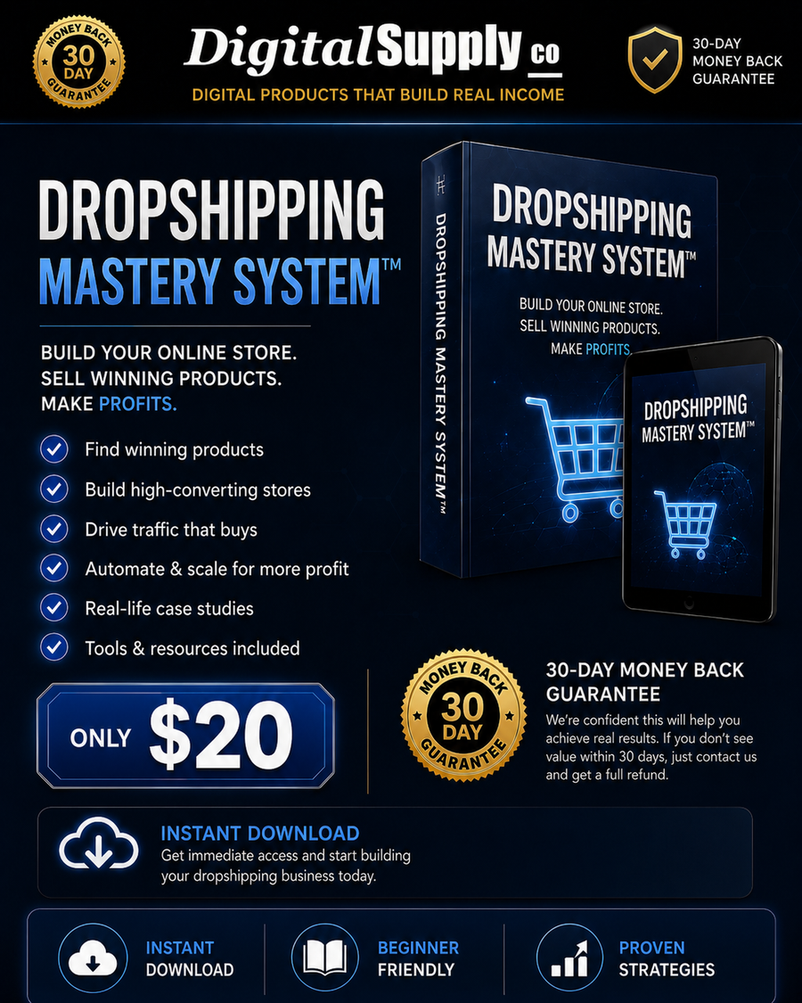 Dropshipping — Start an Online Store Without Inventory
